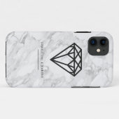 Coques Case-Mate iPhone Diamant avec marbre (Dos (Horizontal))