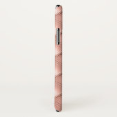 Coques Case-Mate iPhone Diamant Brodé Pailleté Rose Or Luxe (Dos/Droite)