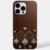 Coques Case-Mate iPhone Diamant Brown LuxeGuard (Verso)