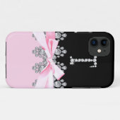 Coques Case-Mate iPhone Diamant Delilah : T initial (Dos (Horizontal))