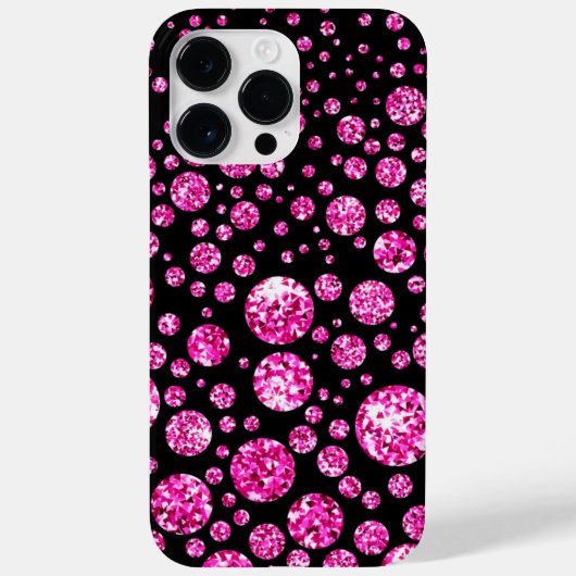 COQUES Case-Mate iPhone DIAMANT IRIDESCENTE ROSE (Verso)