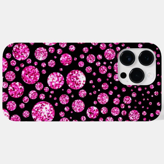 COQUES Case-Mate iPhone DIAMANT IRIDESCENTE ROSE (Verso (horizontal))