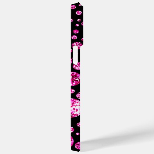COQUES Case-Mate iPhone DIAMANT IRIDESCENTE ROSE (Verso / Droite)