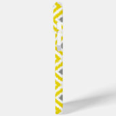 Coques Case-Mate iPhone Diamant jaune et gris Motif Ikat (Verso / Gauche)