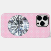 Coques Case-Mate iPhone Diamant rose (Verso (horizontal))