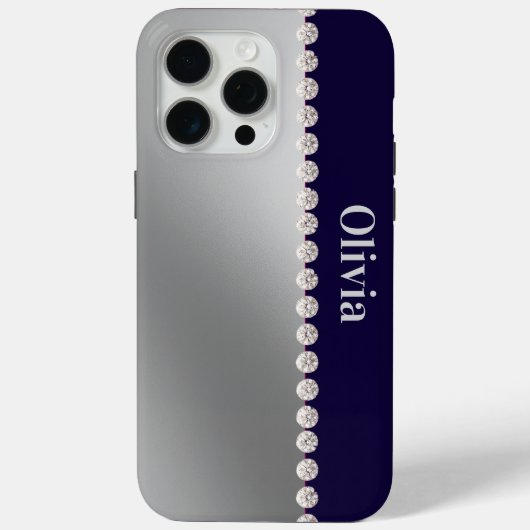 Coques Case-Mate iPhone Diamant simple et élégant moderne (Verso)