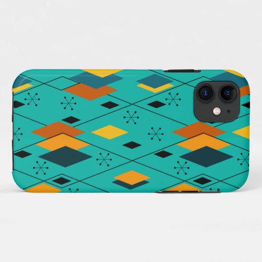 Coques Case-Mate iPhone Diamants atomiques (Dos (Horizontal))