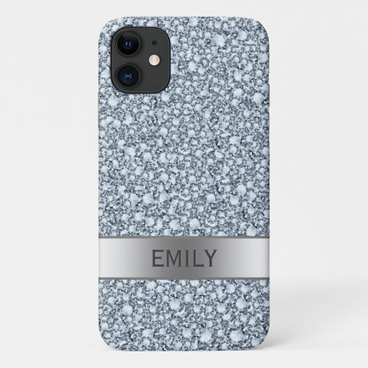 Coques Case-Mate iPhone Diamants brillants blancs (Dos)