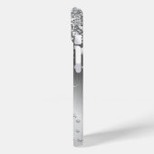 Coques Case-Mate iPhone Diamants d'argent et de blanc - Personnalisé (Verso / Gauche)