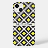 Diamants d'ikat gris foncé, noir, jaune par STaylo