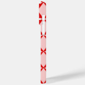 Coques Case-Mate iPhone Diamants Floraux Rouge & Blanc (Verso / Gauche)
