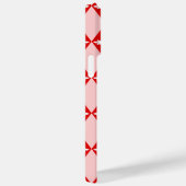 Coques Case-Mate iPhone Diamants Floraux Rouge & Blanc (Verso / Droite)