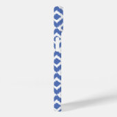 Coques Case-Mate iPhone Diamants Ikat Bleus (Verso / Droite)