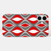 Coques Case-Mate iPhone Diamants modernes du milieu du siècle, gris / gris (Verso (horizontal))