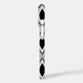 Coques Case-Mate iPhone Diamants modernes du milieu du siècle, noirs, blan (Verso / Gauche)