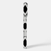 Coques Case-Mate iPhone Diamants modernes du milieu du siècle, noirs, blan (Verso / Droite)