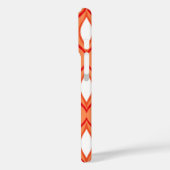 Coques Case-Mate iPhone Diamants modernes du milieu du siècle, orange et b (Verso / Gauche)