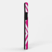 Coques Case-Mate iPhone Diamants rose vif et blancs (Dos/Droite)