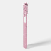 Coques Case-Mate iPhone Diamants roses - Personnalisé (Verso / Droite)