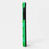 Coques Case-Mate iPhone Diamants Satinés de Style Milieu de Siècle - vert (Dos/Gauche)