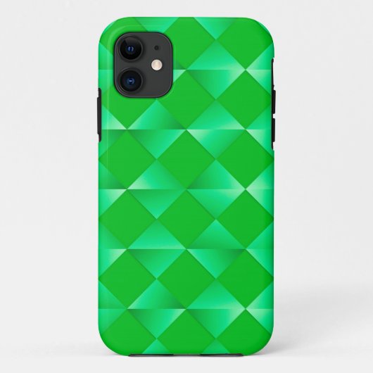 Coques Case-Mate iPhone Diamants satinés du milieu du siècle - vert émerau (Dos)