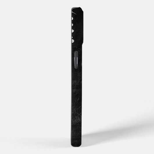 Coques Case-Mate iPhone Diamants Sur Cuir Noir (Verso / Droite)