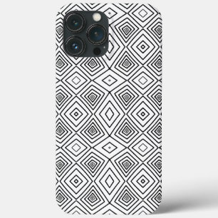 Case-Mate iPhone Case Diamants tribaux noirs Boue Motif africain
