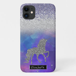 Case-Mate iPhone Case Diamants Violets, Licorne Pailletée