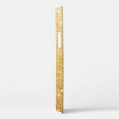 Coques Case-Mate iPhone Diamond Bling Calligraphie Nom Paillettes Rose Gol (Verso / Droite)