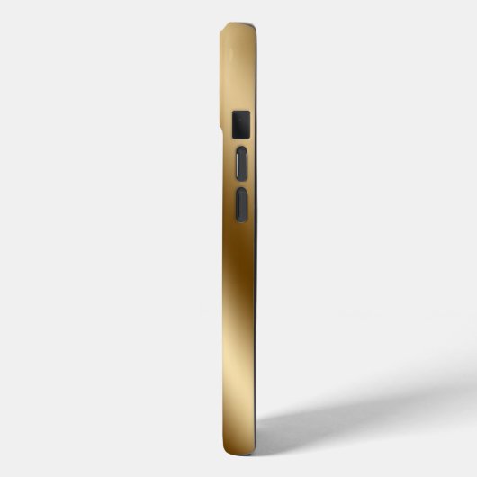 Coques Case-Mate iPhone Diamond Bling Gold Metal Personalized Script (Verso / Gauche)