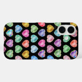 Coques Case-Mate iPhone Diamond Heart Aquarelle Motif mignon Pastel Girly (Verso (horizontal))