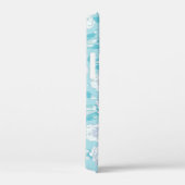 Coques Case-Mate iPhone Dianthus blanc oeillets bleu aqua (Verso / Droite)