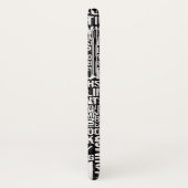 Coques Case-Mate iPhone Dictionnaire d'ordinateur monochrome (Dos/Gauche)