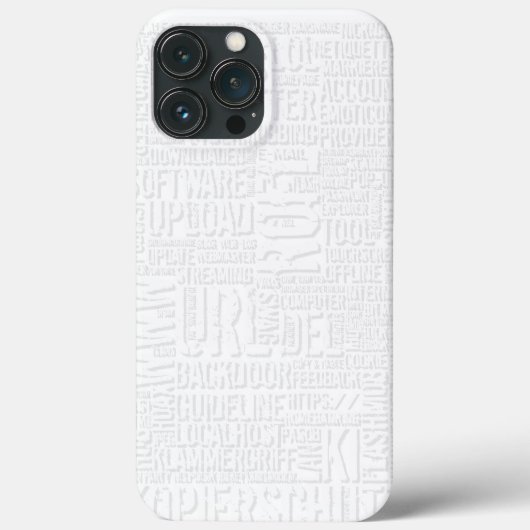 Coques Case-Mate iPhone Dictionnaire informatique monochrome (Verso)