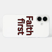 Coques Case-Mate iPhone Dicton religieux de foi (Verso (horizontal))