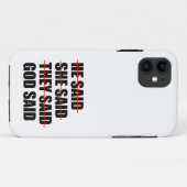Coques Case-Mate iPhone Dieu a le dernier mot (Dos (Horizontal))