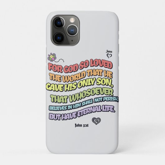 Coques Case-Mate iPhone Dieu aima le monde (Dos)