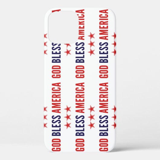 Coques Case-Mate iPhone Dieu bénisse l'Amérique (Verso)