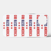 Coques Case-Mate iPhone Dieu bénisse l'Amérique (Verso (horizontal))