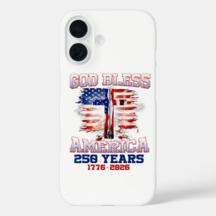 Coques iPhone 16 Dieu bénisse l'Amérique 250 Ans 1776 2026
