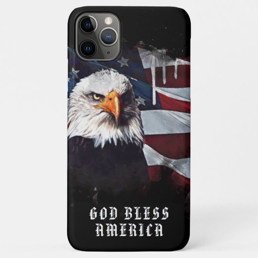 Coques Case-Mate iPhone *~* DIEU BLESS AMERICA AP16 Drapeau patriotique EA (Dos)