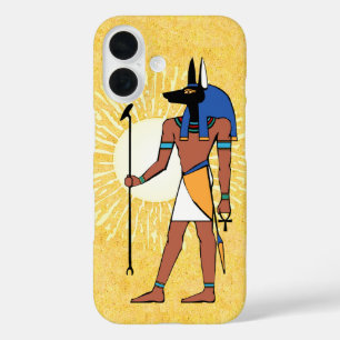 Coques iPhone 16 Dieu égyptien antique Anubis