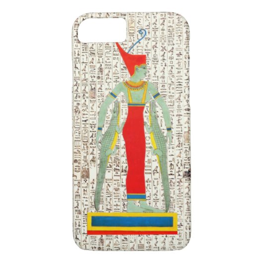 Coques Case-Mate iPhone Dieu égyptien antique Sobek Hiéroglyphes Design Ca (Dos)