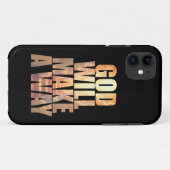 Coques Case-Mate iPhone Dieu Fera Un Chemin À La Foi Chrétienne (Dos (Horizontal))