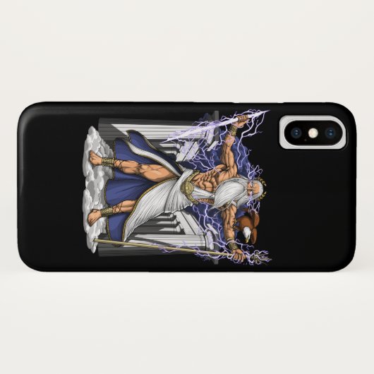 Coques Case-Mate iPhone Dieu grec Zeus (Dos (Horizontal))