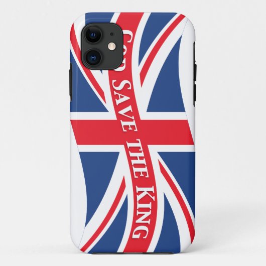 Coques Case-Mate iPhone Dieu sauve le roi avec Union Jack (Dos)