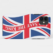 Coques Case-Mate iPhone Dieu sauve le roi avec Union Jack (Dos (Horizontal))