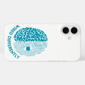 Coques Case-Mate iPhone Différent câblé - Cerveau avec câblage électroniqu (Verso (horizontal))