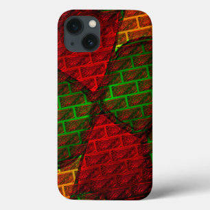 Case-Mate iPhone Case Différents montages d'images, brique, rouge, vert,