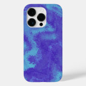 Coques Case-Mate iPhone Diffusion Abstraite bleu violet (Verso)